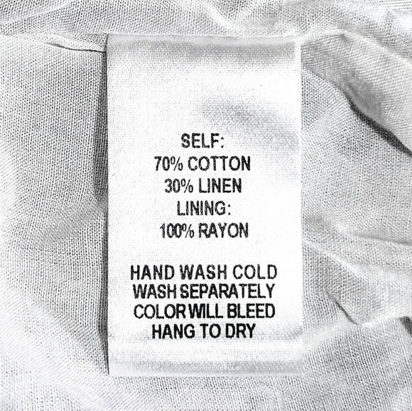 LuLus "Sea Of Cortez Gray & White Striped Off-The-Shoulder Crop Top. Size S - Picture 7 of 11